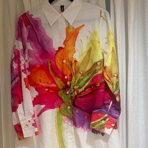 Stylewe Watercolor Abstract Midi Dress Size S - Excellent